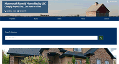 Desktop Screenshot of monmouthfarmandhomerealty.com