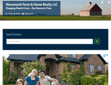 Tablet Screenshot of monmouthfarmandhomerealty.com